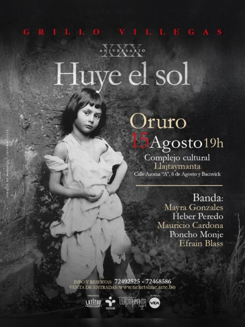 Grillo Villegas - XXX Aniversario Huye el Sol Grillo Villegas - XXX Aniversario Huye el Sol