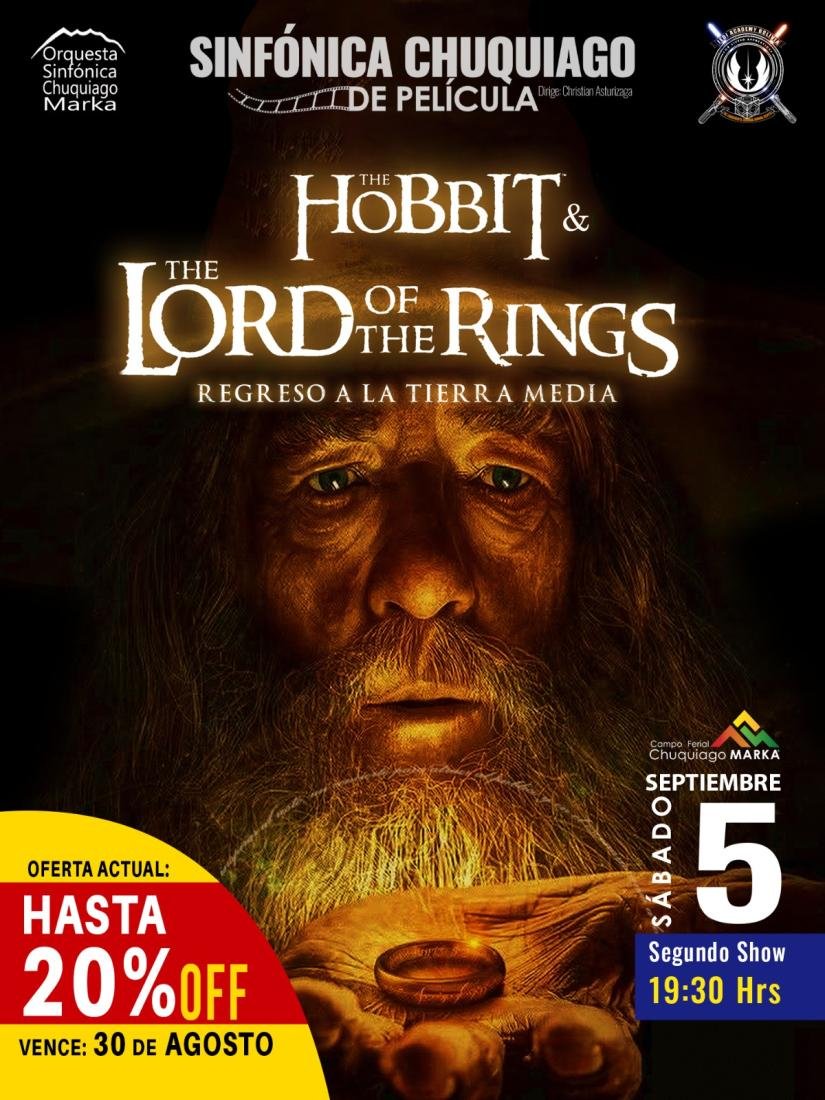 Sinfónica Chuquiago de Pelicula Hobbit & The lord Of The Rings Sinfónica Chuquiago de Pelicula Hobbit & The lord Of The Rings