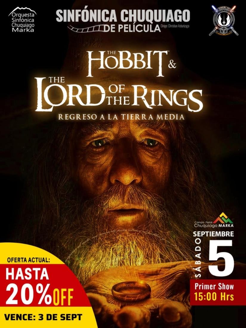 Sinfónica Chuquiago de Pelicula Hobbit & The lord Of The Rings Sinfónica Chuquiago de Pelicula Hobbit & The lord Of The Rings
